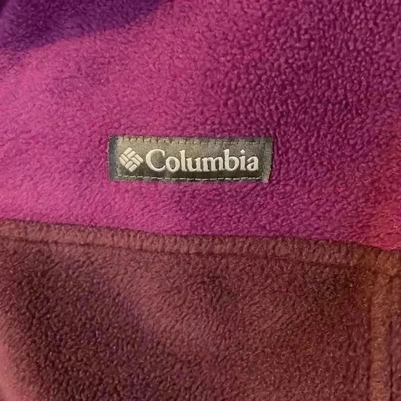 Columbia Fleece Pullover Purple Maroon Women's Medium - Picture 3 of 12